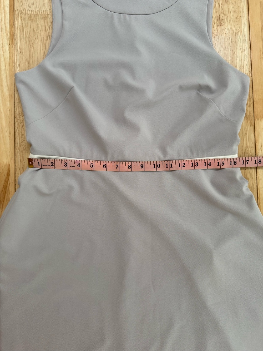 Camilyn Beth Light Gray Sleeveless Fit & Flare Dress Size 10 Coquette Modest - Picture 8 of 9